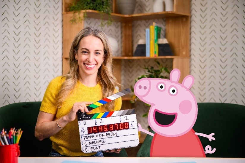 Dr Becky with Peppa Pig